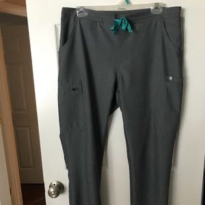 Figs Graphite Yola Scrub Pants Size Medium Tall